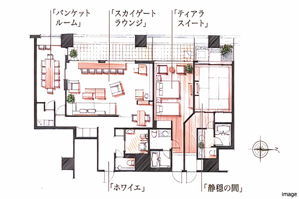20階　共用フロア ｜武蔵野タワーズ