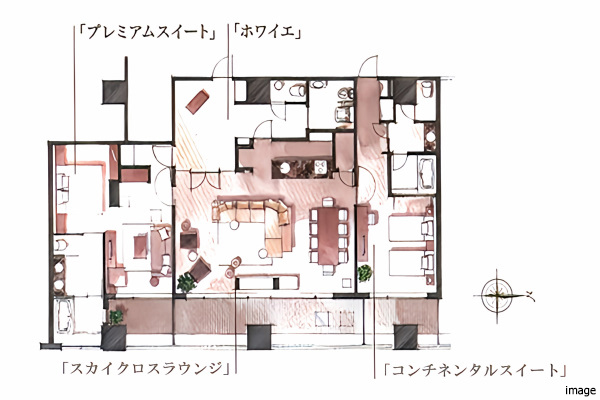 23階　共用フロア ｜武蔵野タワーズ